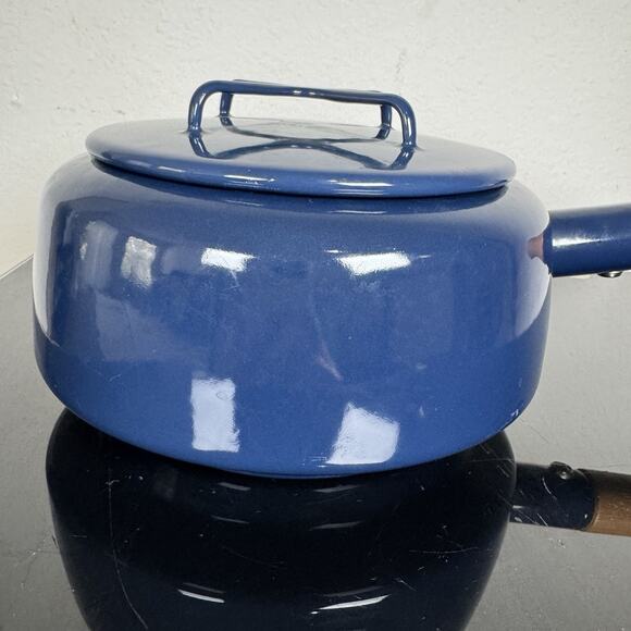 Dansk Kobenstyle Enamelware - Blue - Fondue Pot no base - 7" MCM - Picture 2 of 15